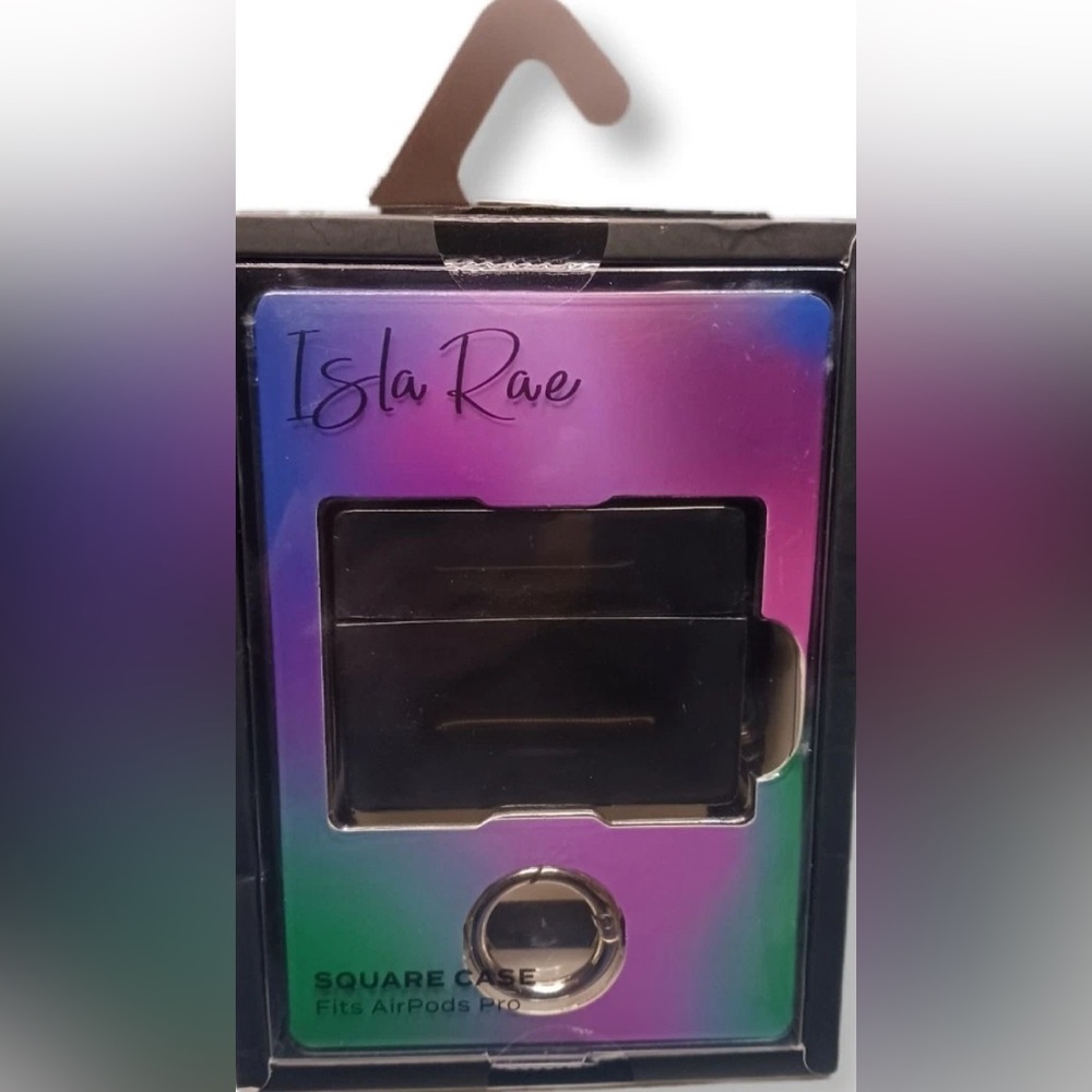 Isla Rae Black Protective Square Case Fits Air Pod Pro